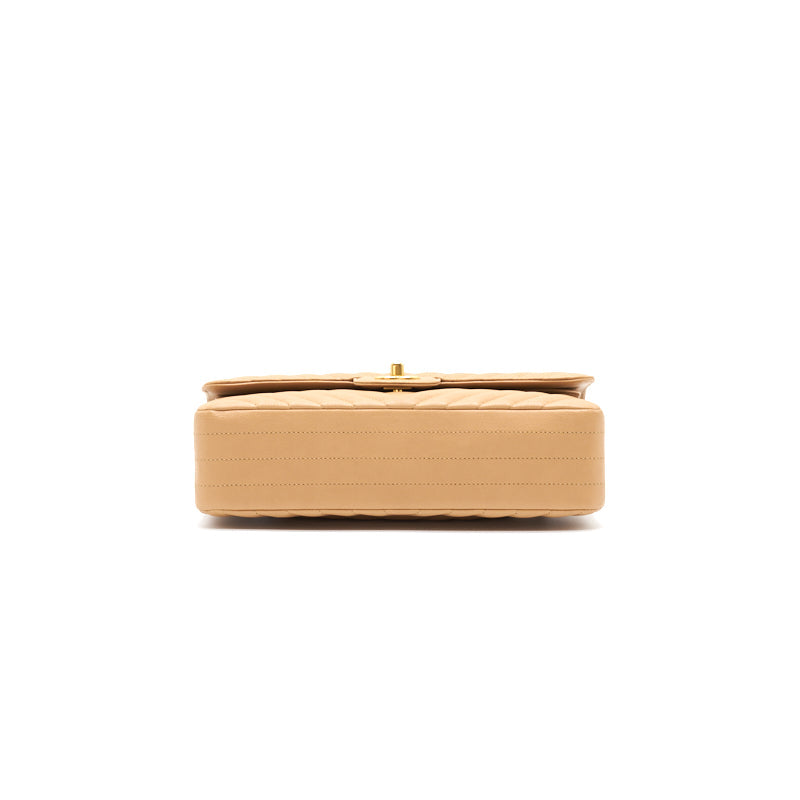 Chanel Medium Classic Flap Dark beige with