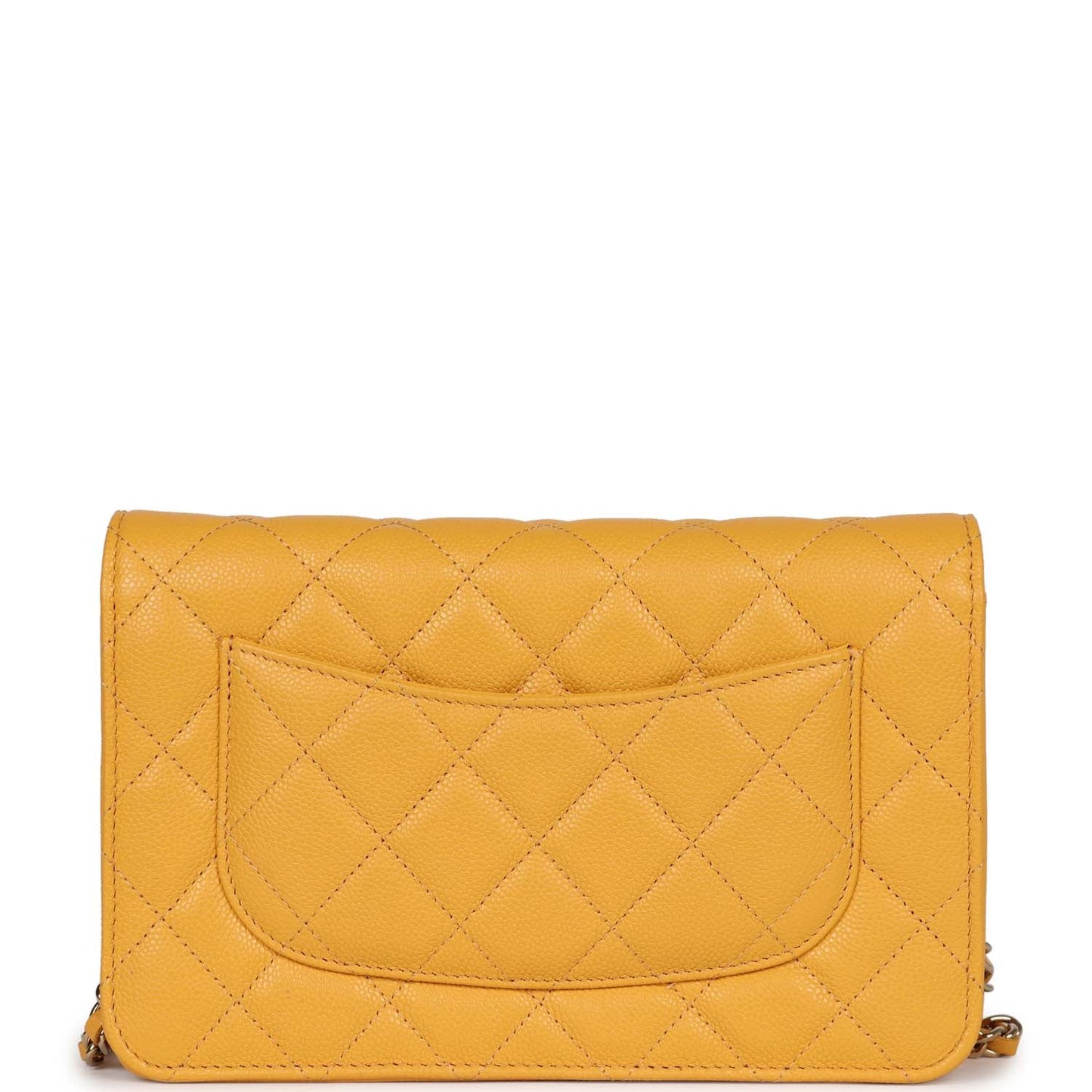 Chanel Wallet On Chain Yellow Caviar Gold Hardware Crossbody