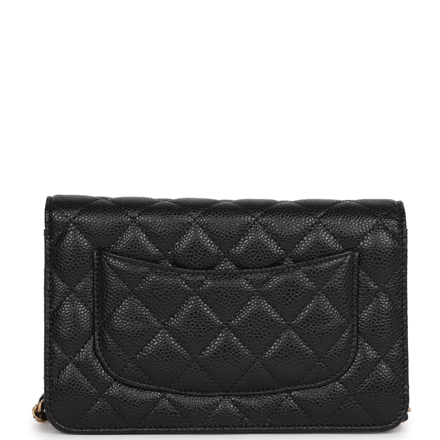 Chanel Wallet On Chain WOC Black Caviar Gold Hardware Crossbody