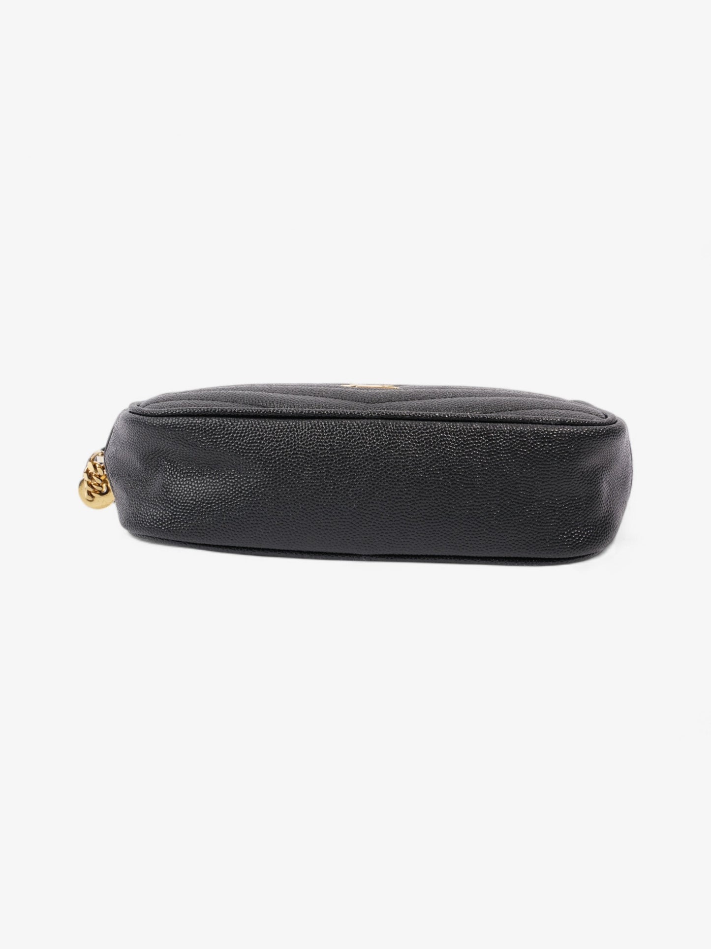 Saint Laurent Lou Small Quilted Crossbody in Black Leather Black Caviar Leather
