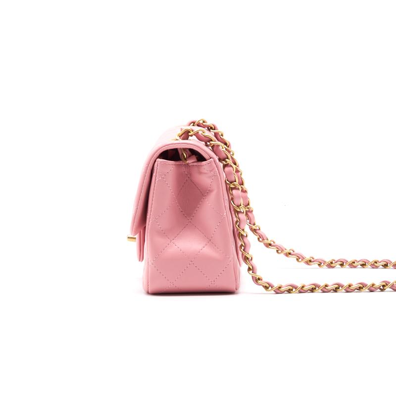 Chanel Lambskin Mini Square Flap Bag