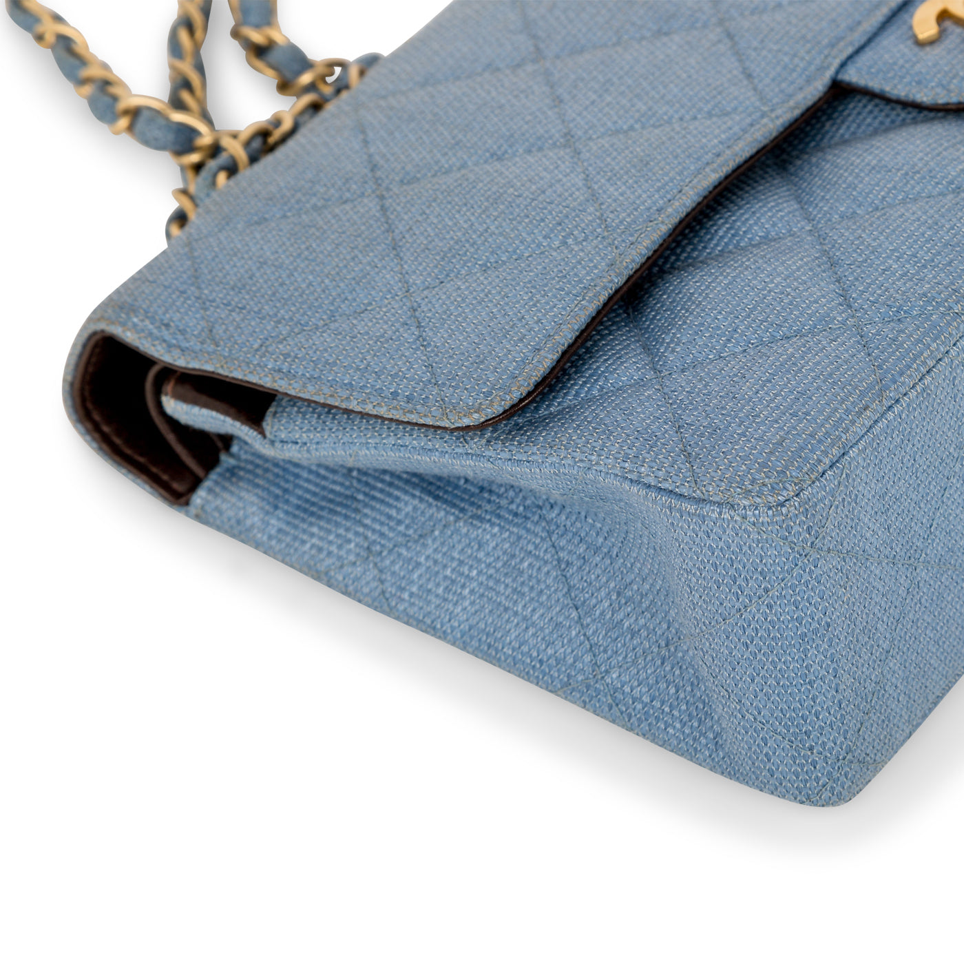 Chanel Classic Flap Bag - Denim Effect Raffia