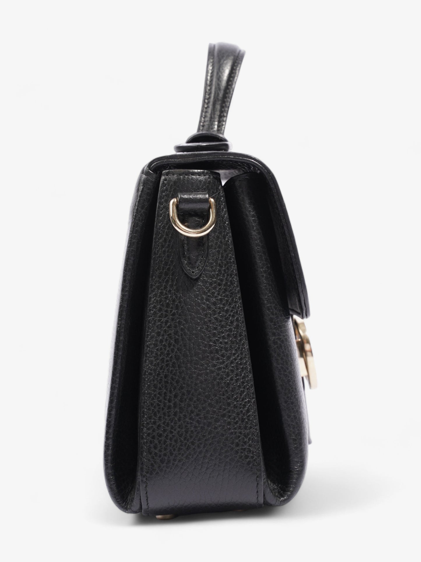 Gucci Interlocking G Shoulder Black Leather