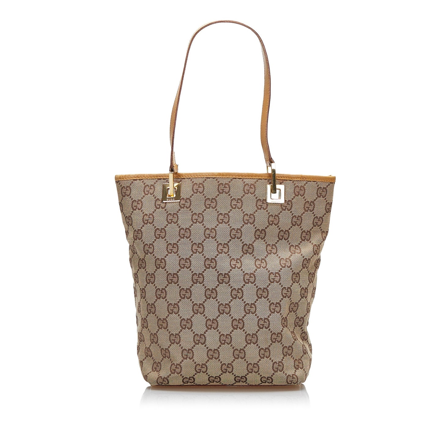 Gucci Leather Canvas Tote