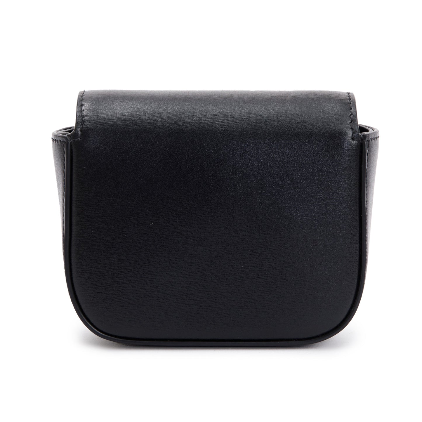 Celine 2022 Black Calfskin Leather Mini Triomphe Belt Bag