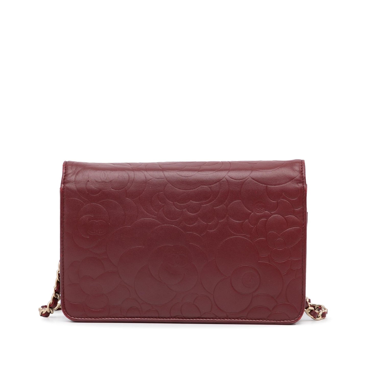Chanel Camellia CC Wallet On Chain SHG HpTlgX
