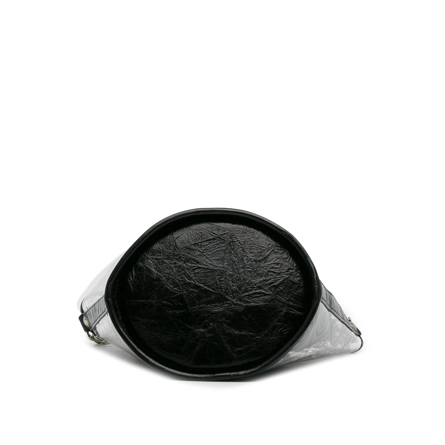 Chanel Crumpled Calfskin PVC Camellia Bucket (SHG-ZnYJAw) Shoulder Bag