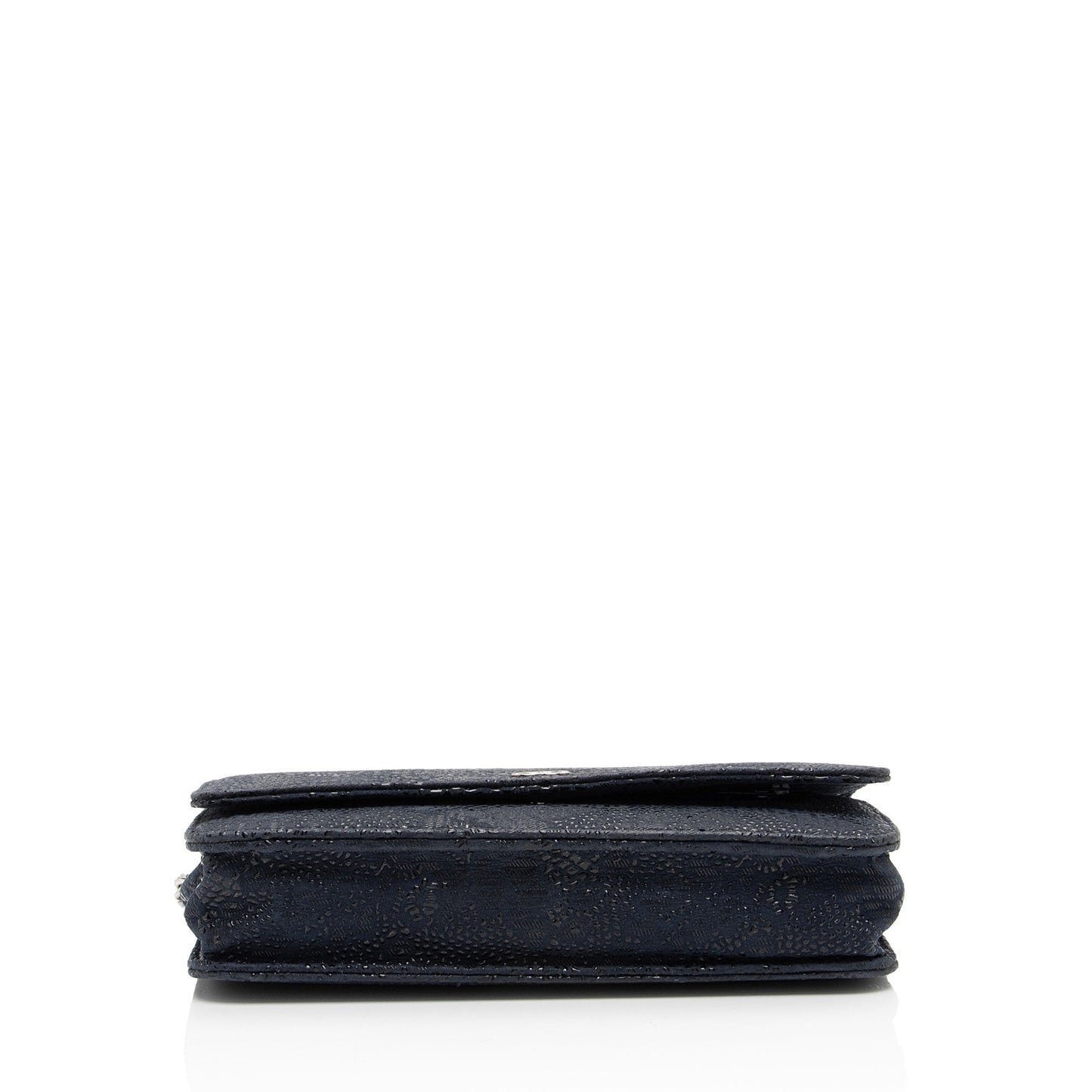 Chanel Lace Embossed Goatskin Classic Wallet on Chain (SHF-ZHPm4Q) Crossbody