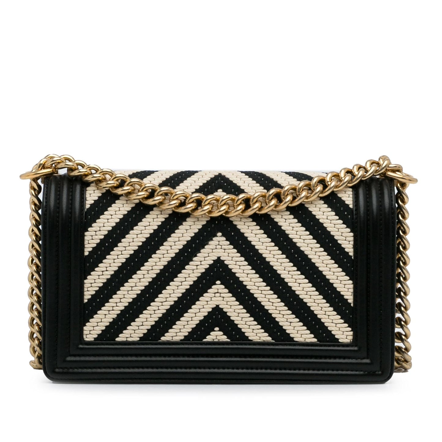 Chanel Medium Braided Chevron Le Boy (SHG-Qo0SYS) Crossbody
