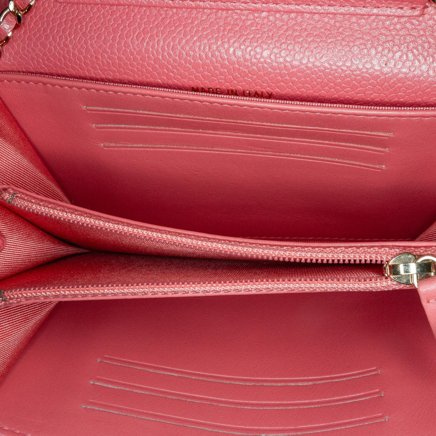 Chanel Mini Classic Caviar Flap Wallet on Chain (SHG-SQ3yjM) Crossbody