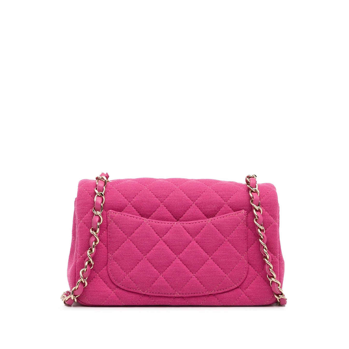 Chanel New Mini Classic Jersey Single Flap (SHG-RyexYA) Crossbody