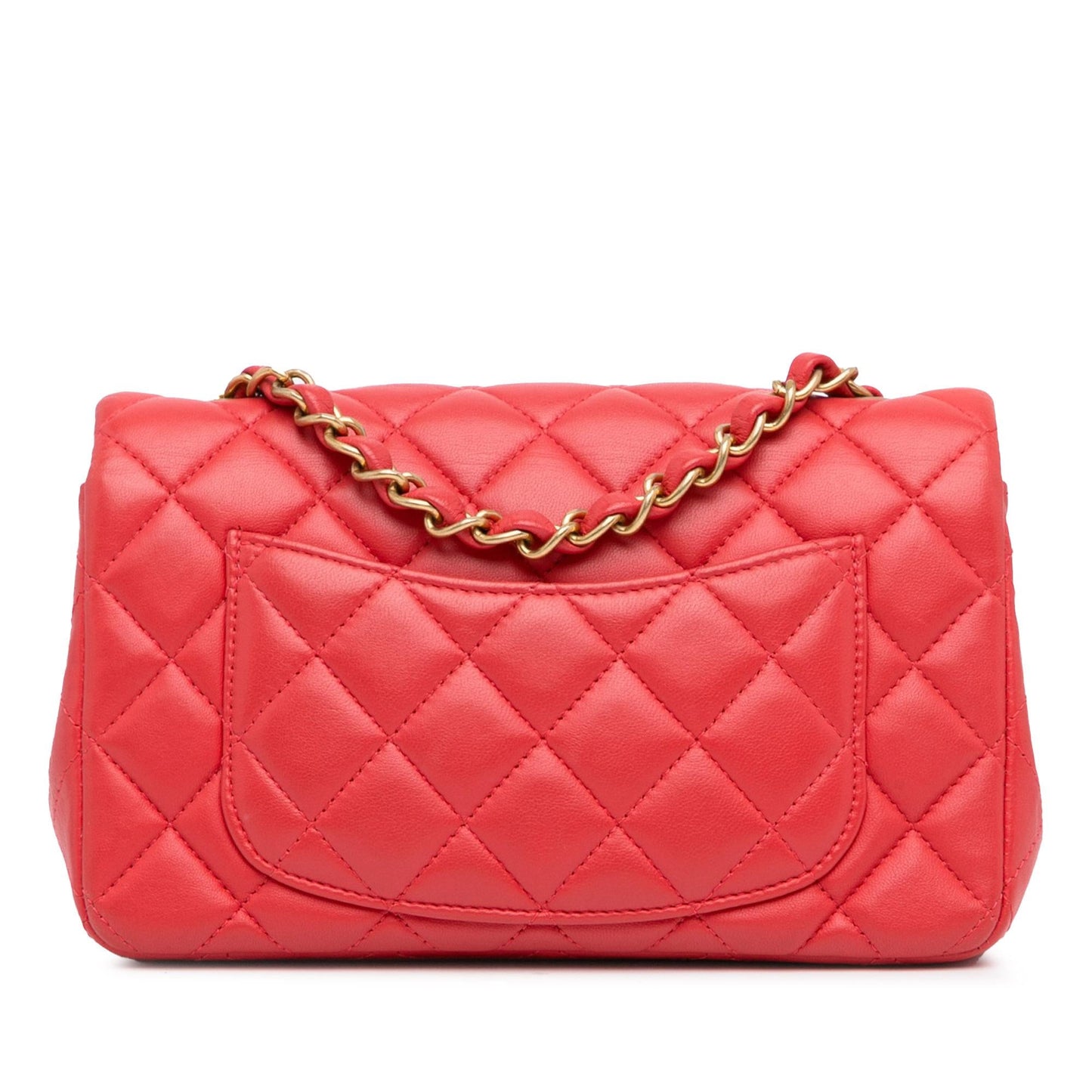 Chanel New Mini Classic Lambskin Single Flap (SHG-7MmbAF) Crossbody