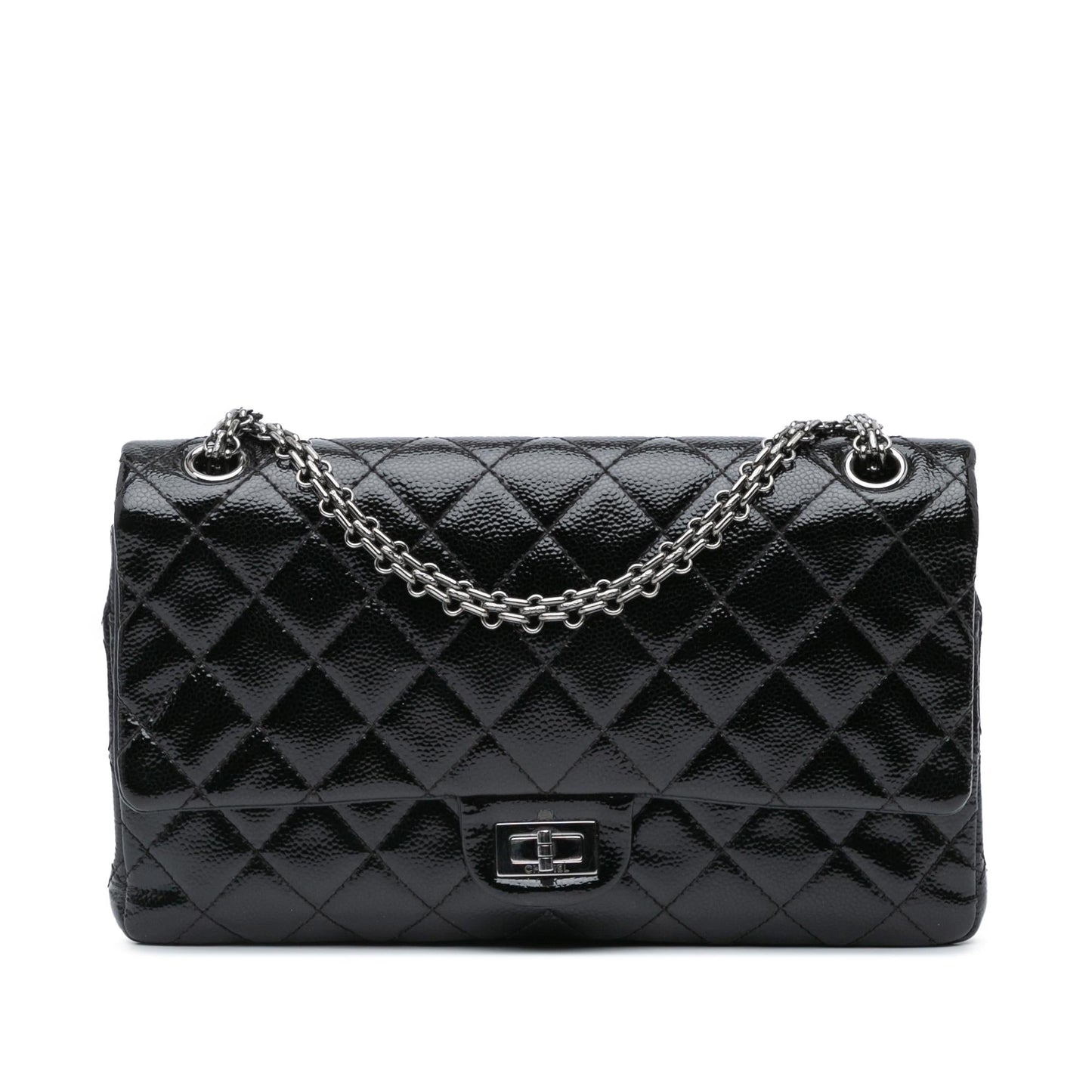 Chanel Quilted Patent Caviar 2.55 Reissue Flap 226 Shoulder Bag