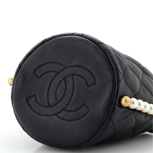Chanel About Pearls Bucket Bag