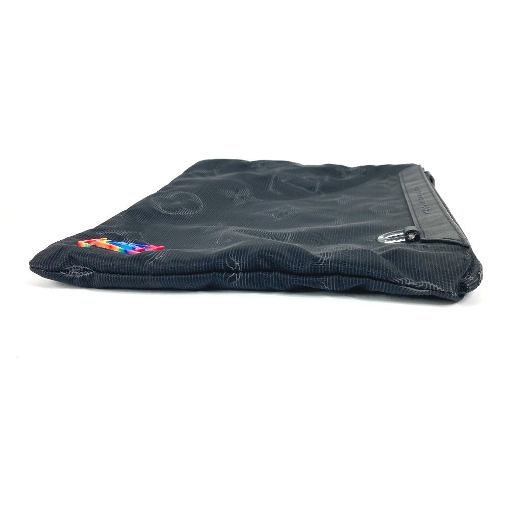LOUIS VUITTON Clutch bag Nylon black Monogram Reversible A4 Pochette unisex(Unisex)