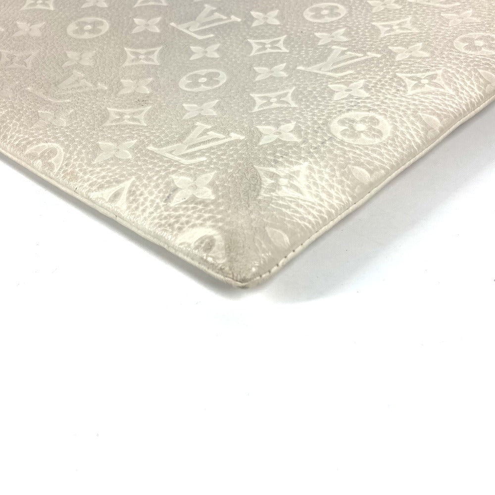 LOUIS VUITTON Clutch bag Taurillon Clemence Leather white Taurillon Clemence Monogram Pochette A4