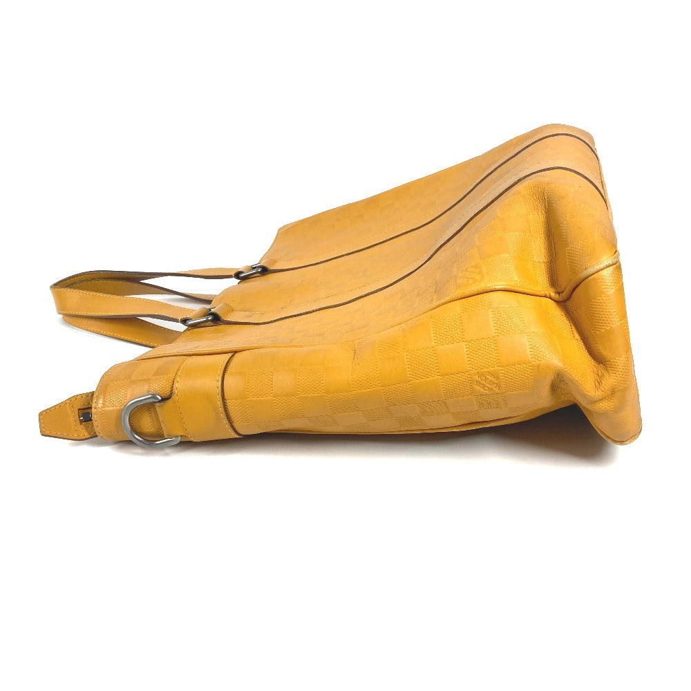LOUIS VUITTON Tote Bag Damier Anfini Leather yellow Damier Anfini Tadao