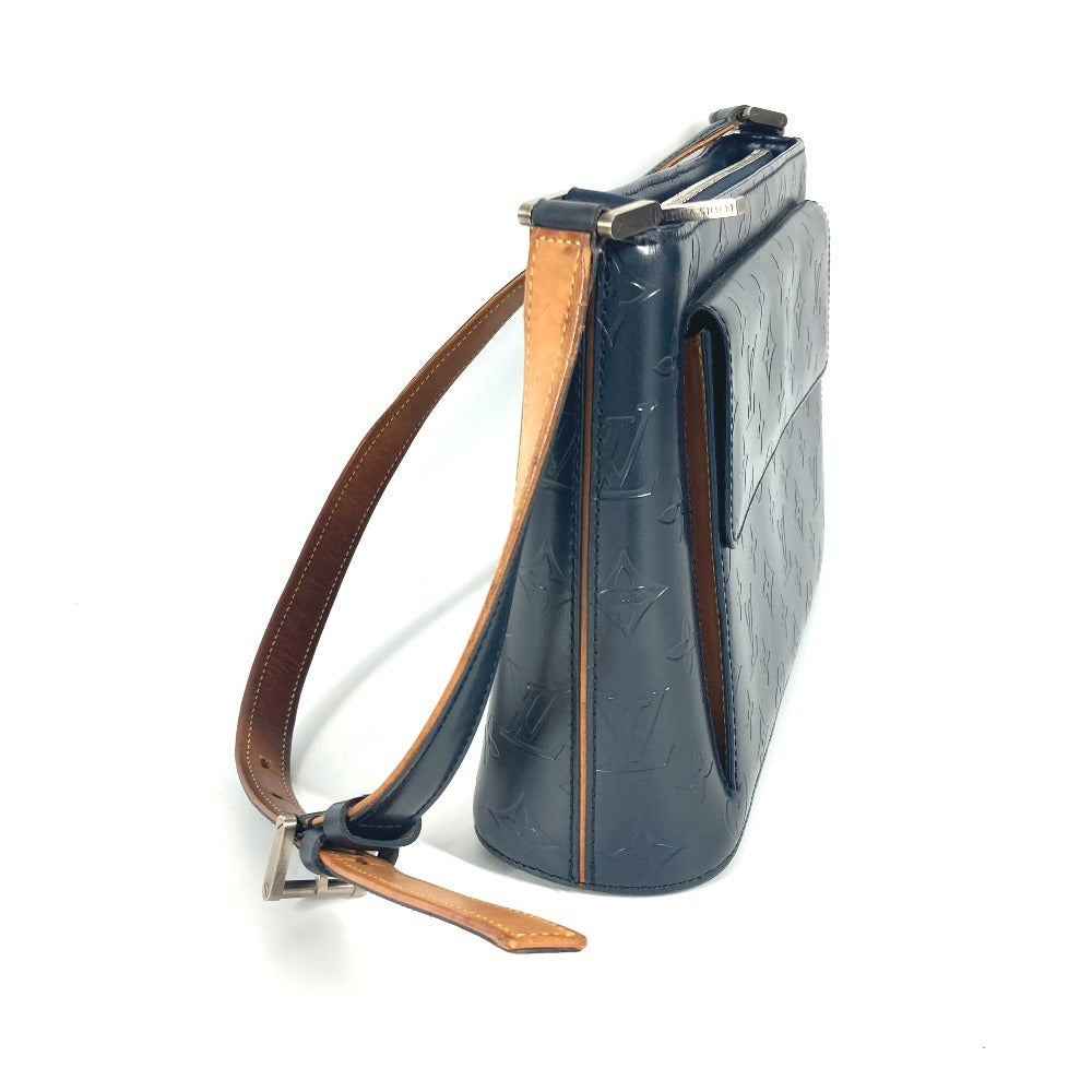 LOUIS VUITTON Shoulder Bag Monogram mat leather blue Monogram mat Alston