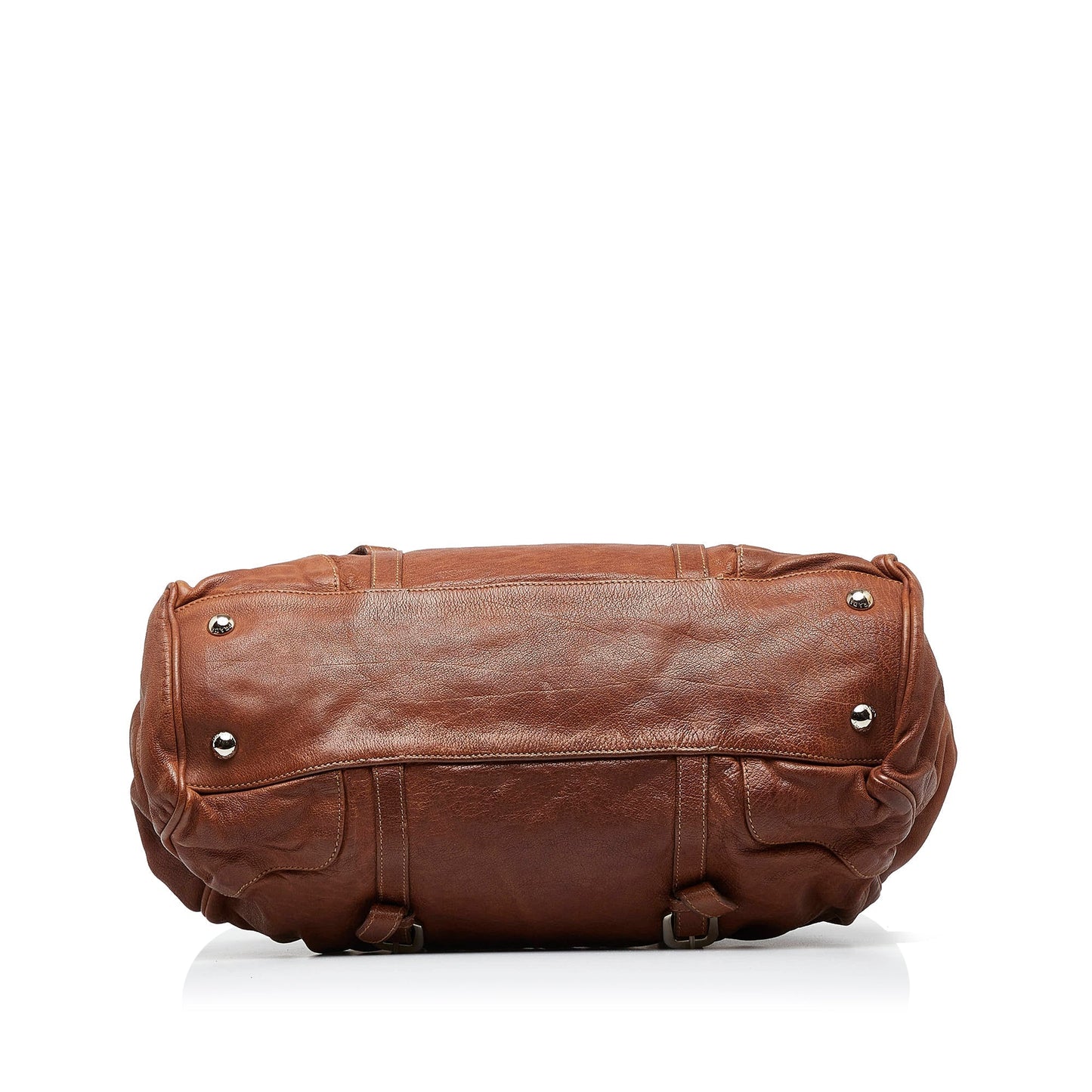 Prada Frame Leather Tote Bag
