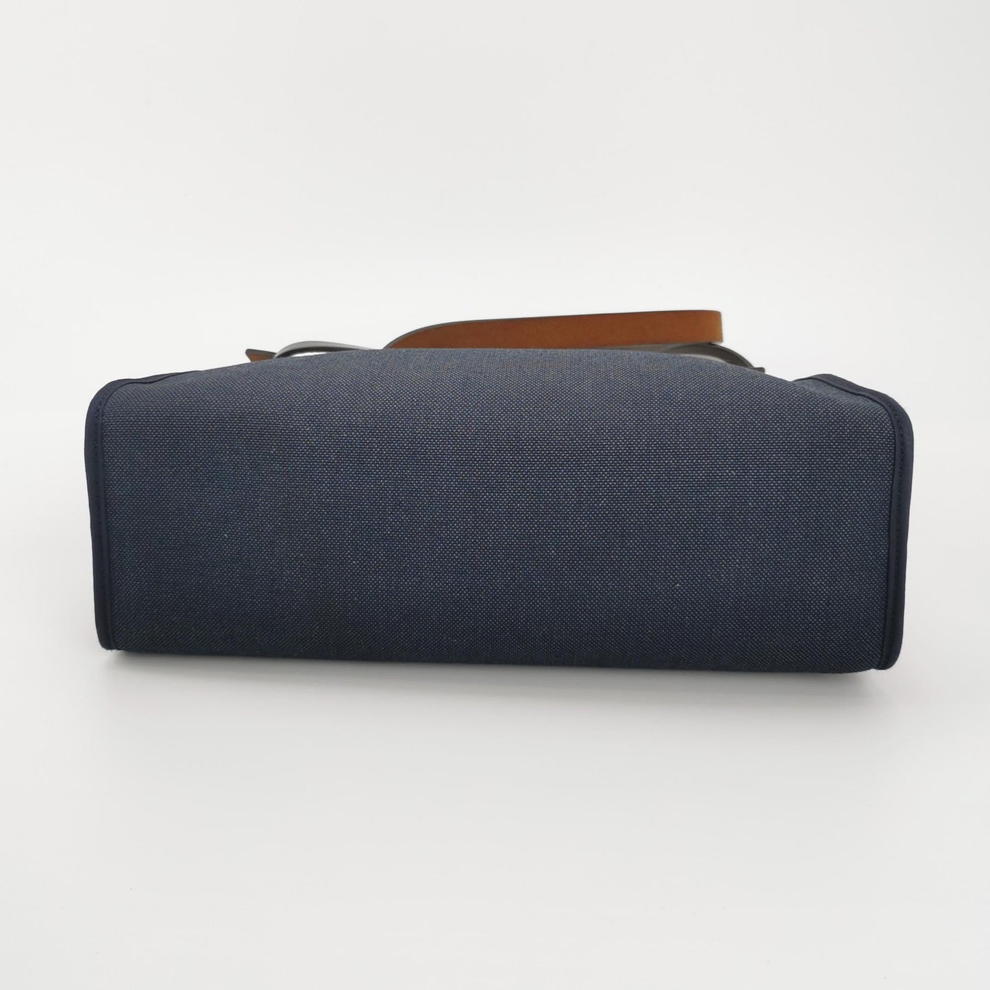 Hermes Herbag 31 Navy Canvas Brown Leather Crossbody Bag