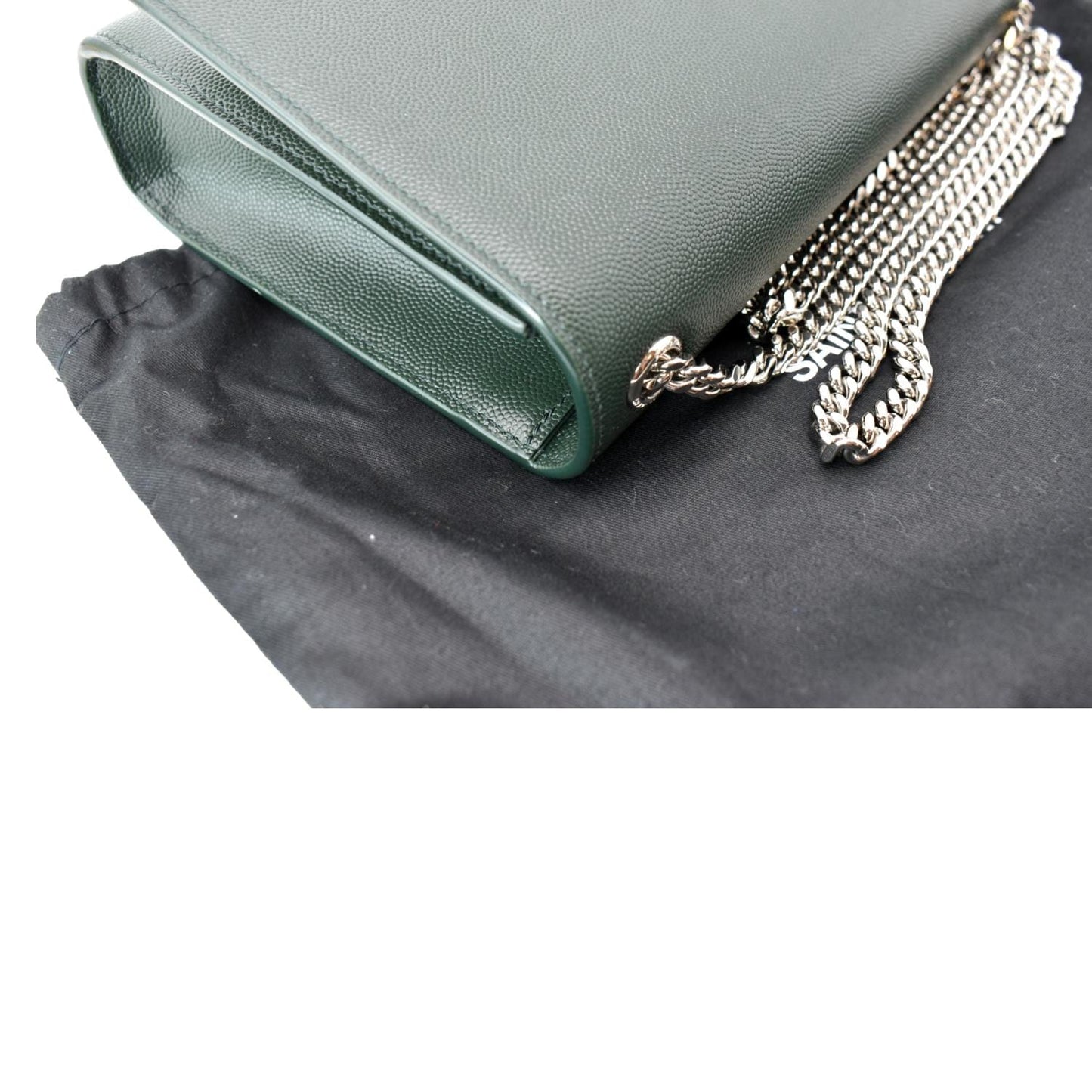 SAINT LAURENT Kate Medium Leather Crossbody Bag Green
