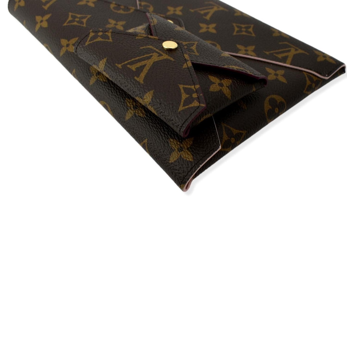 LOUIS VUITTON Kirigami Pochette Large Small Monogram Canvas Clutch Brown Hot Deals