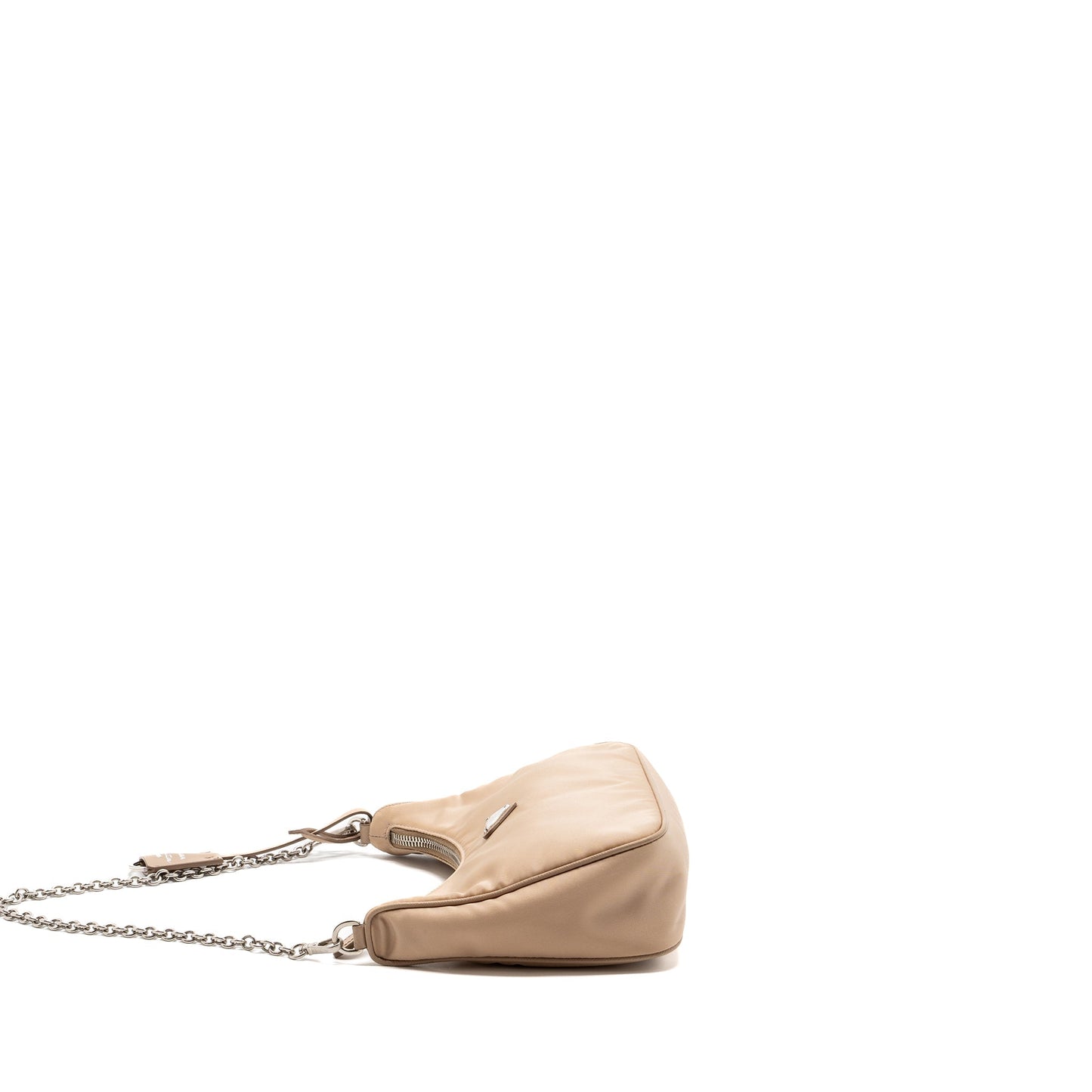 Prada Re-edition 2005 Shoulder Bag Re-Nylon Beige SHW