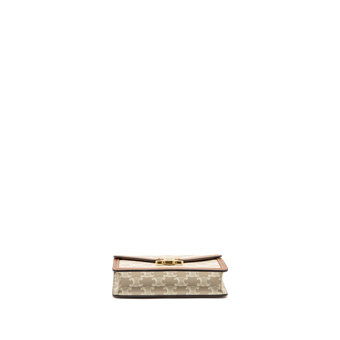 Celine Wallet on Chain Margo Triomphe Canvas/Calfskin