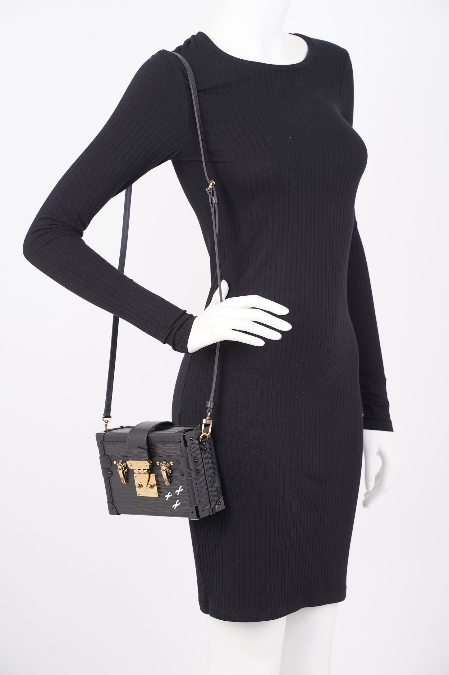 Louis Vuitton Malle Bag Black Epi Leather Petite