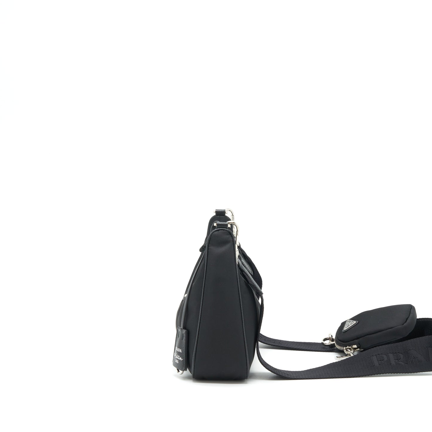 Prada Reedition 2005 Re Nylon Bag Black SHW(Chain Handle Missing?
