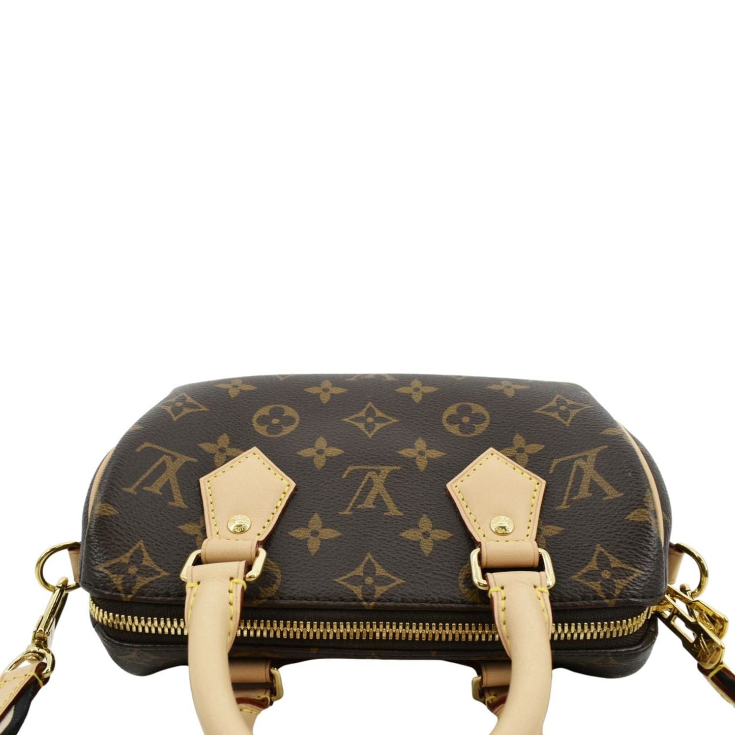 LOUIS VUITTON 20 Bandouliere Monogram Canvas Satchel Bag Brown