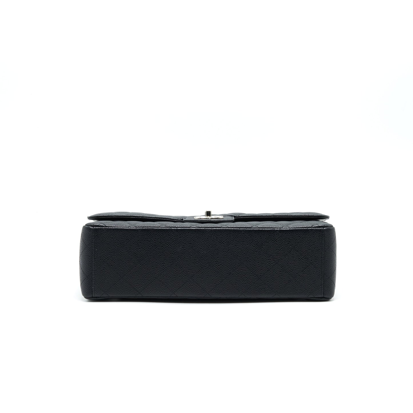 CHANEL CAVIER CLASSIC MAXI DOUBLE FLAP BAG BLACK