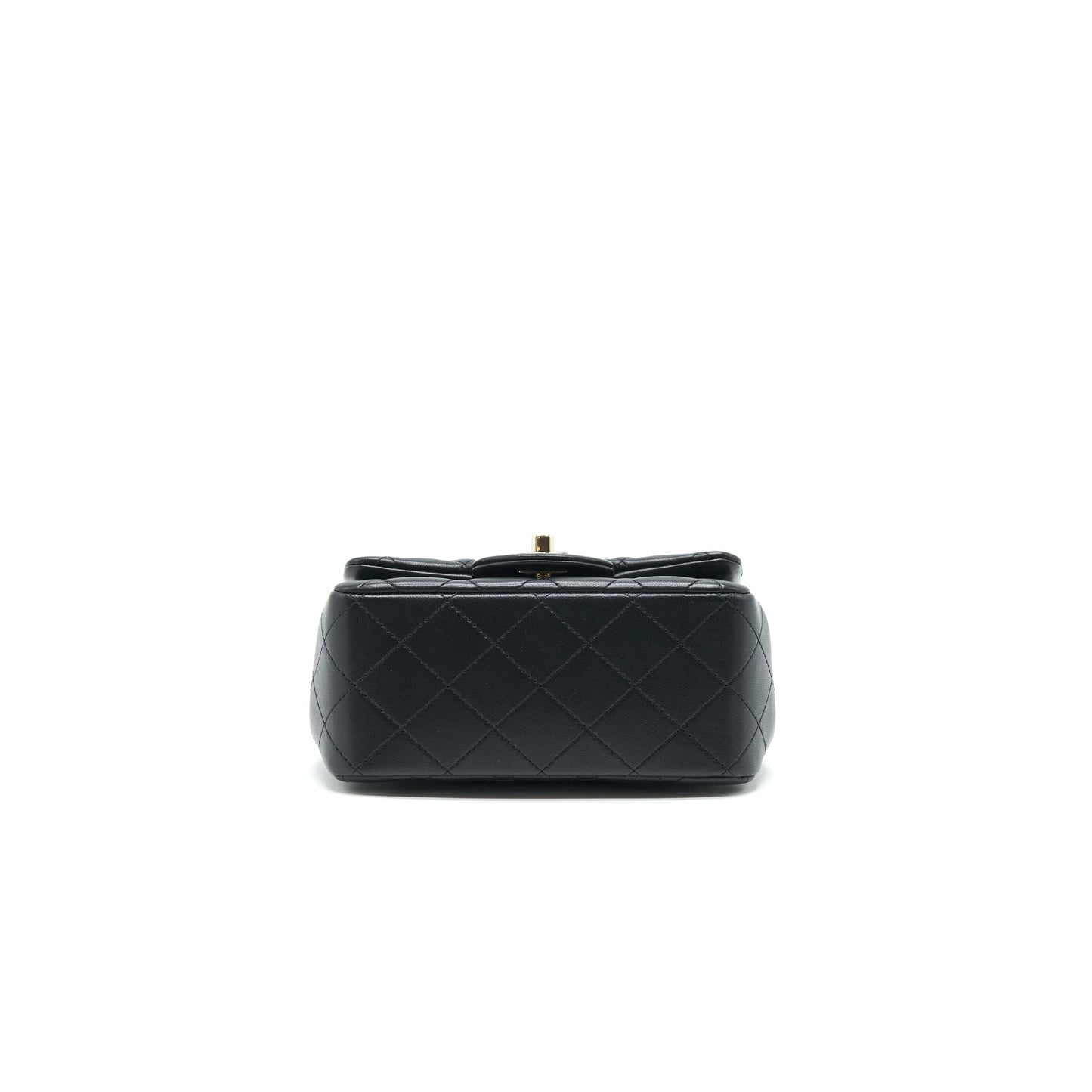 Chanel Mini Square Lambskin Black L serial 29