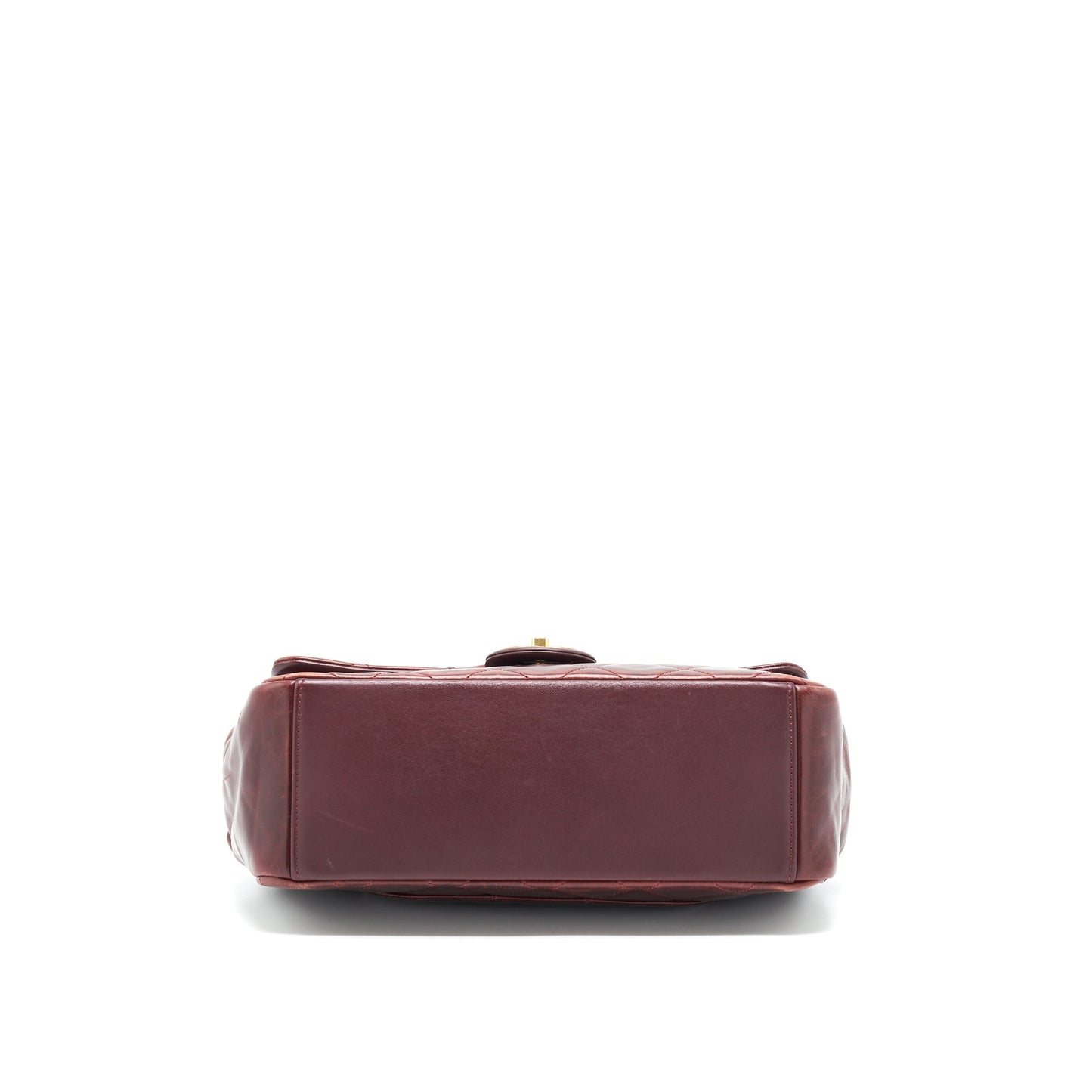 Chanel Quilted Shoulder Flap Bag Lambskin Red