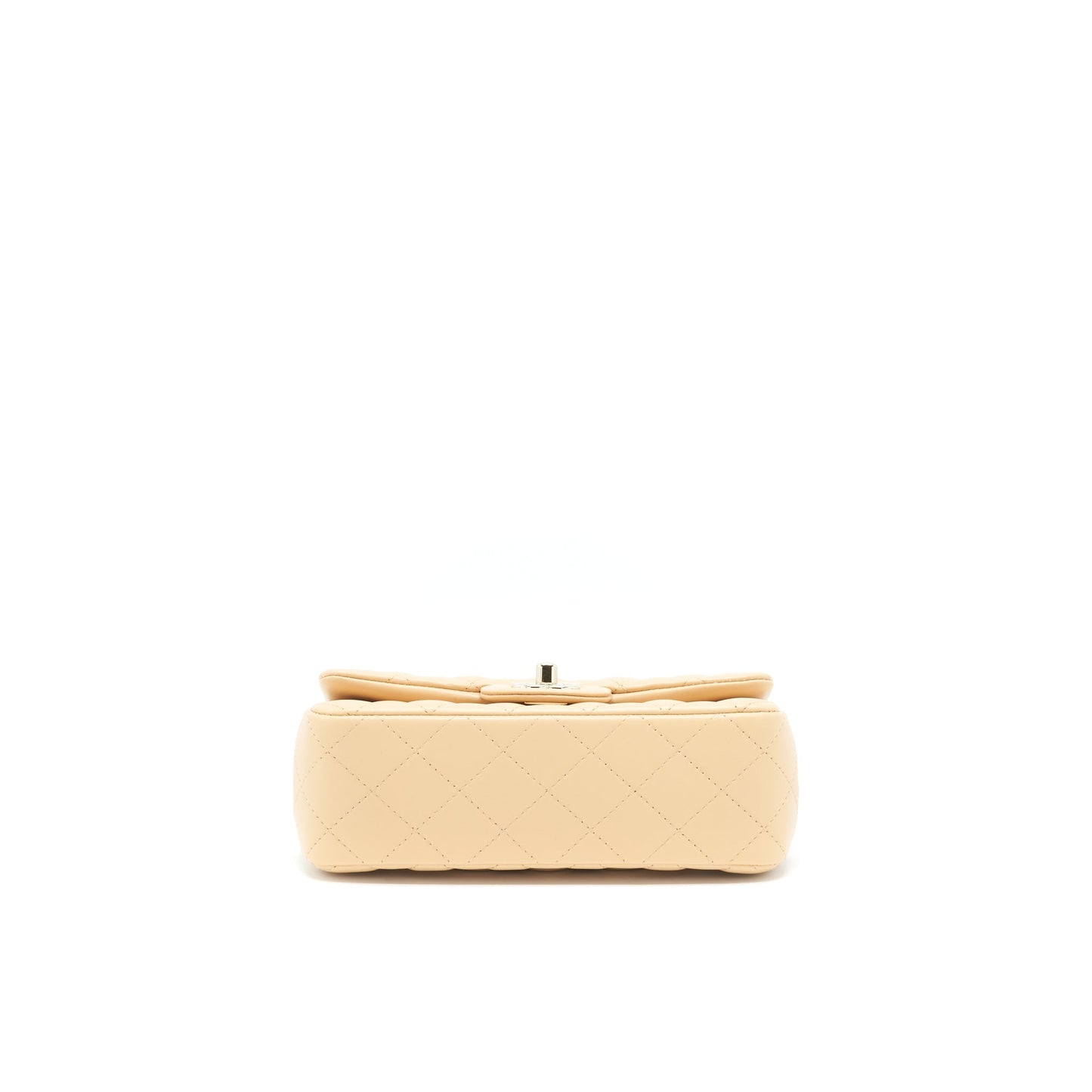 Chanel 22C Mini Rectangular Flap Bag Lambskin Beige L
