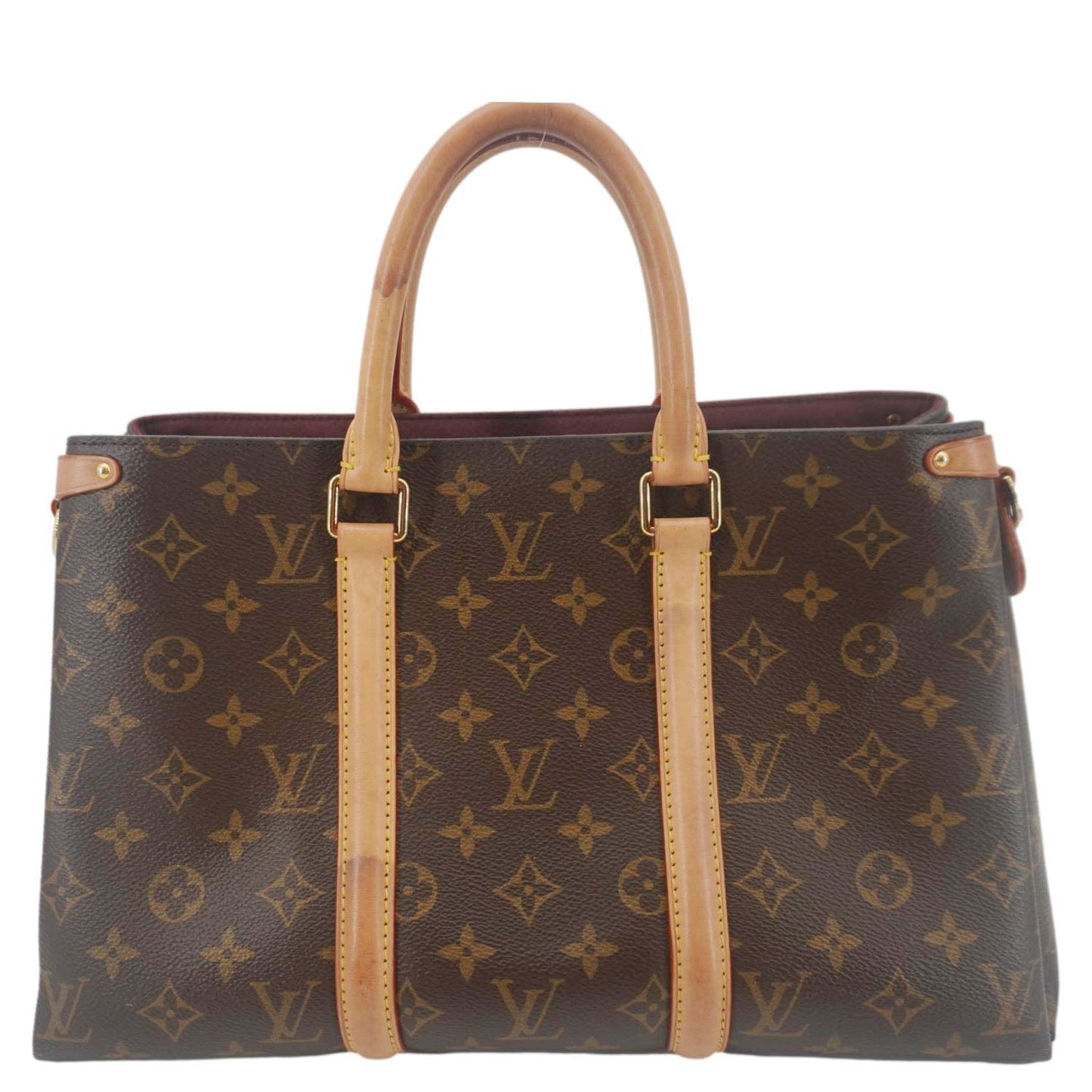 LOUIS VUITTON Soufflot MM Monogram Canvas Shoulder Bag Brown