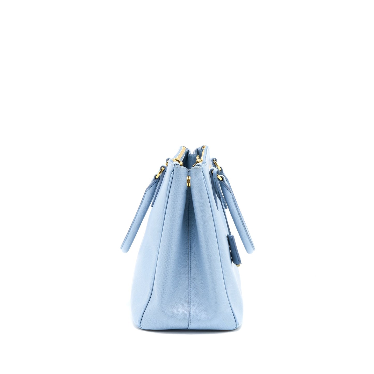 Prada Saffiano Tote Bag Light Blue GHW