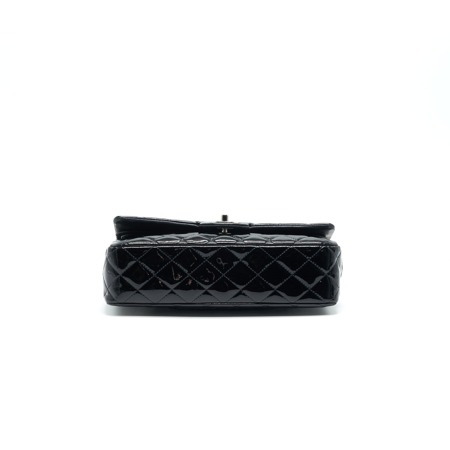 Chanel Patent Leather Medium Classic Double Flap bag Black