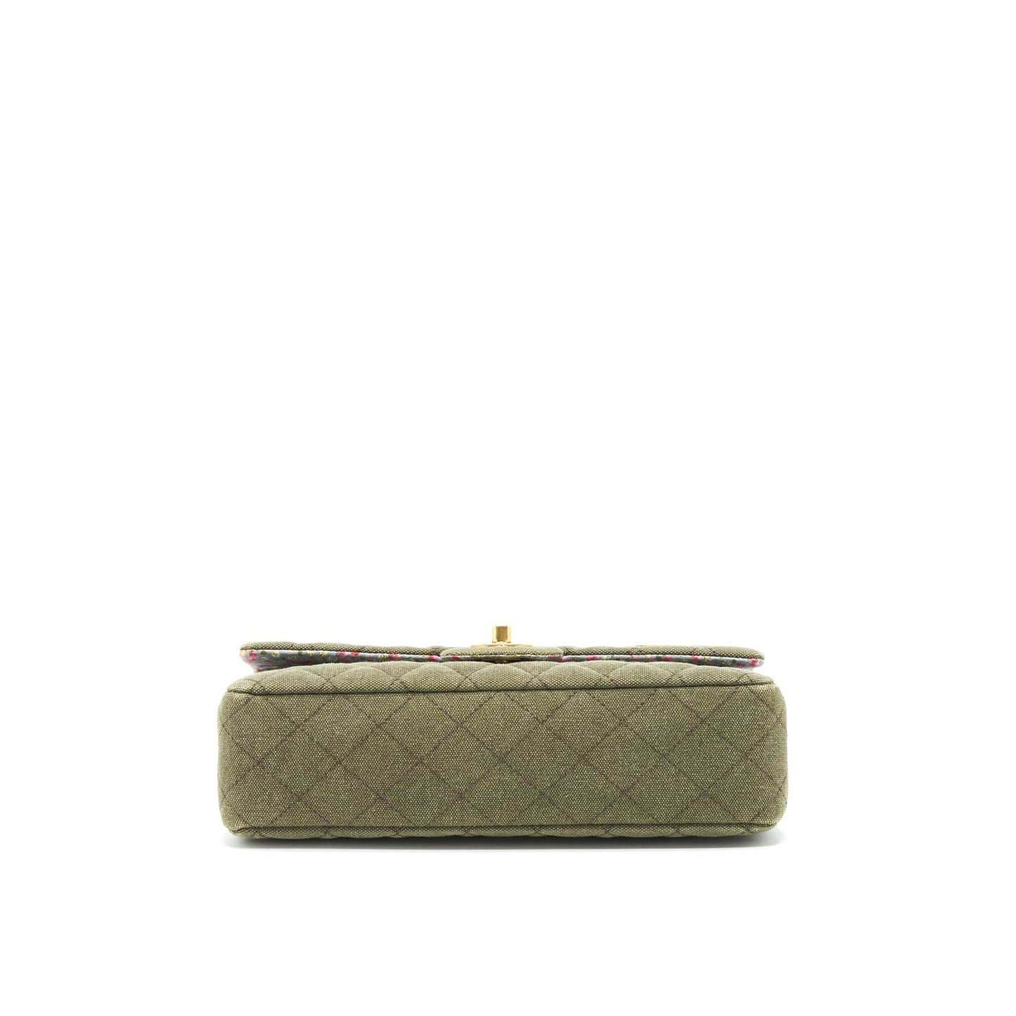 Chanel Cuba Charms classic double flap Bag canvas Green
