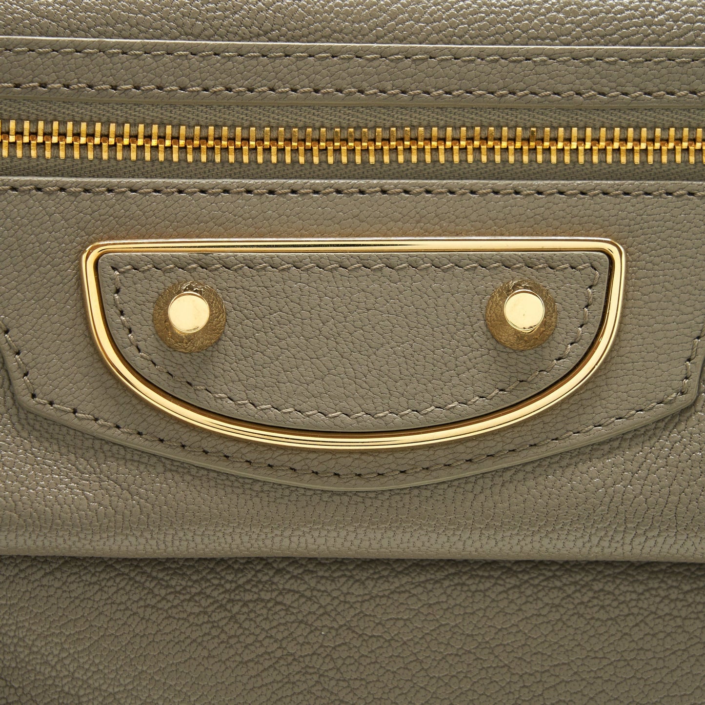 Balenciaga city Fold Clutch/ Shoulder Bag grey GHW