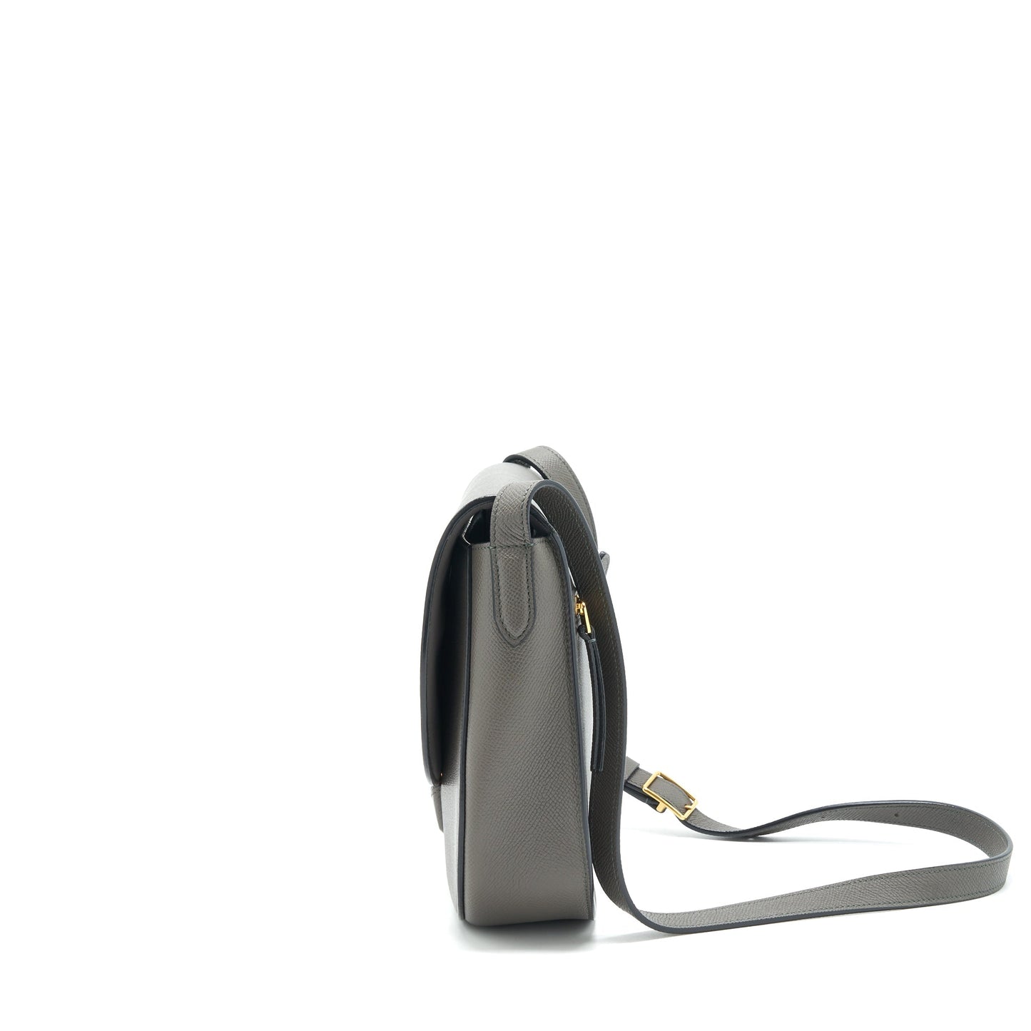 Luxury CELINE Trotteur Bag Large Grained Calfskin Grey