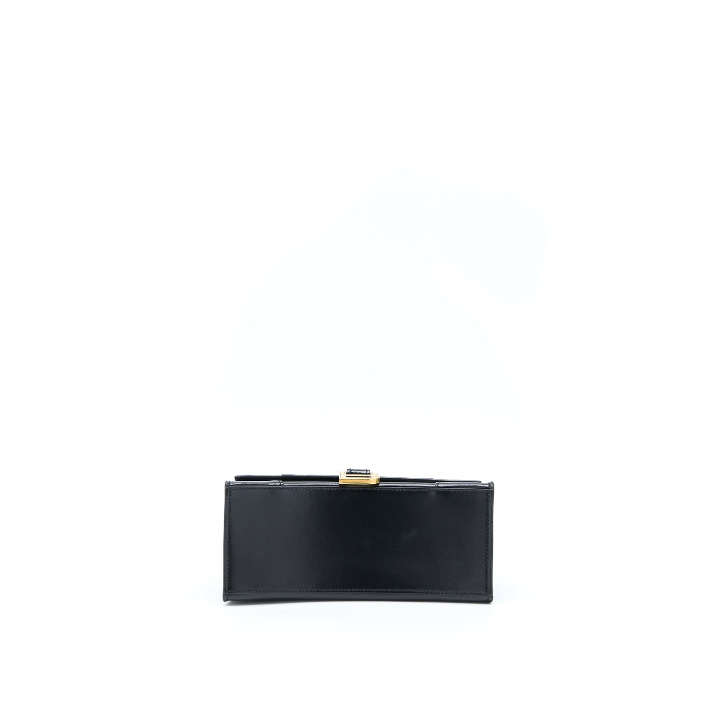 Balenciaga Hourglass Small Handbag Box Calfskin Black