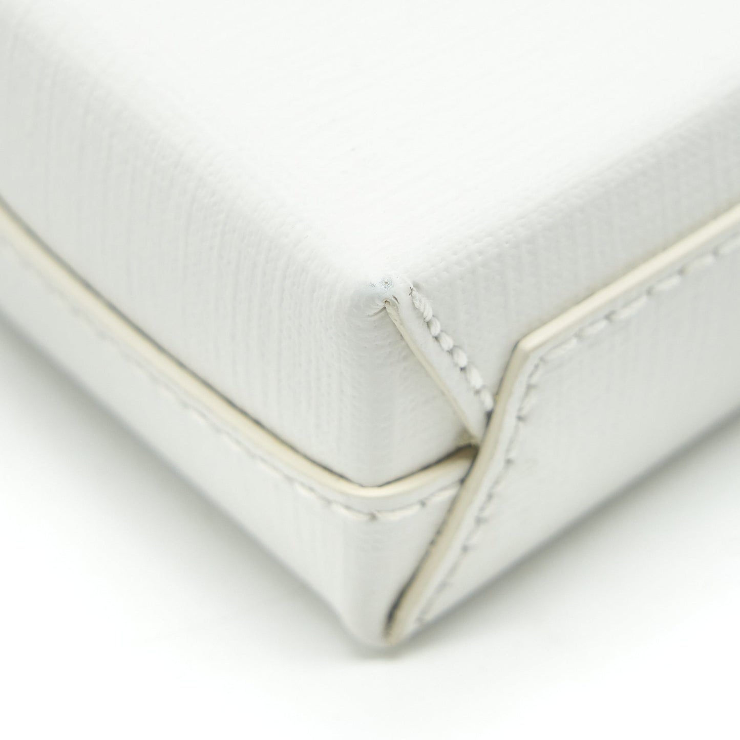 Balenciaga Mini Shopping Phone Pouch White