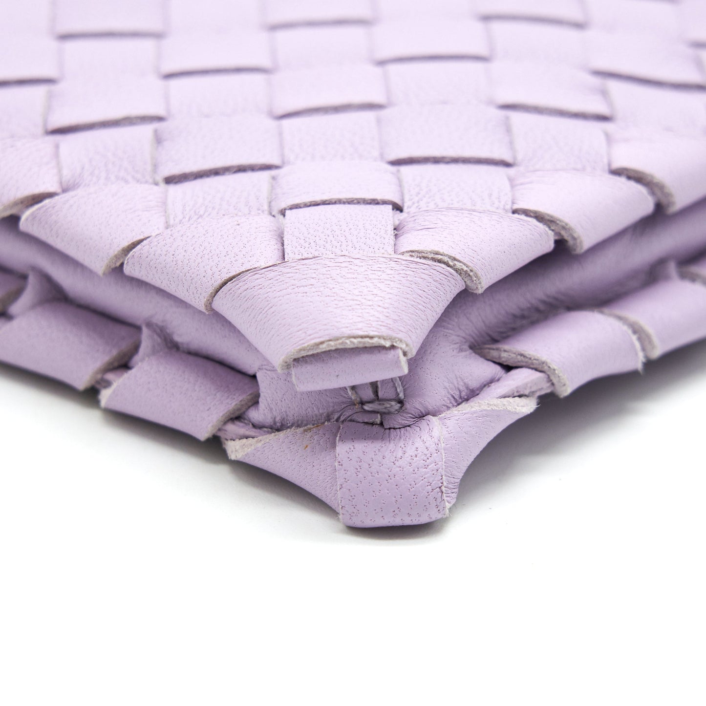 Bottega Veneta Fold Clutch Light Purple