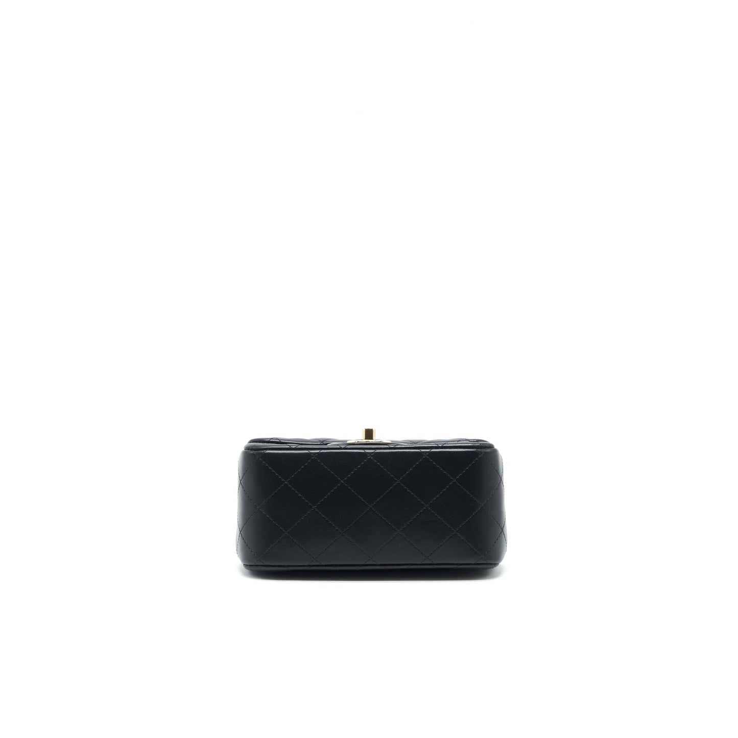 Chanel Mini Square Flap Bag Black Lambskin L
