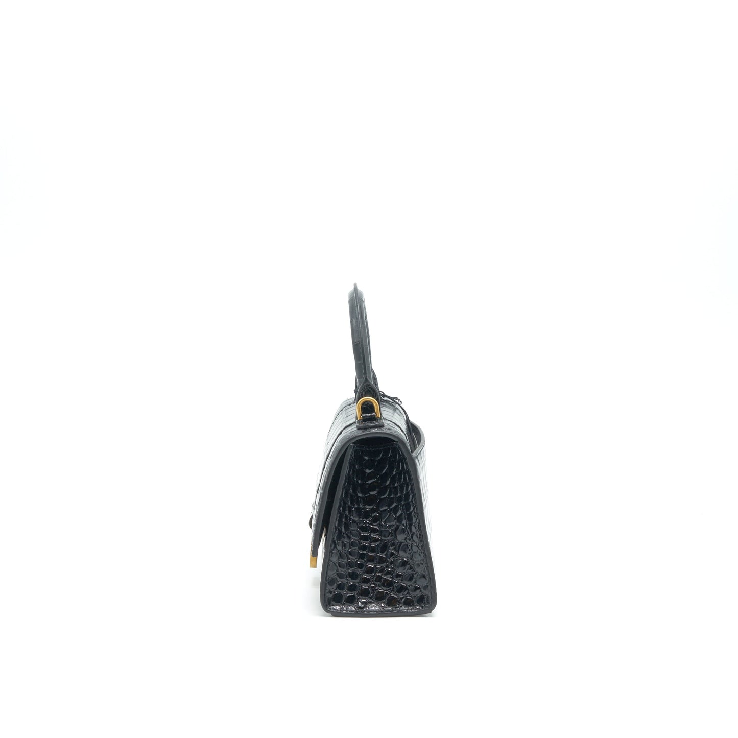 Balenciaga Hourglass Embossed calfksin black