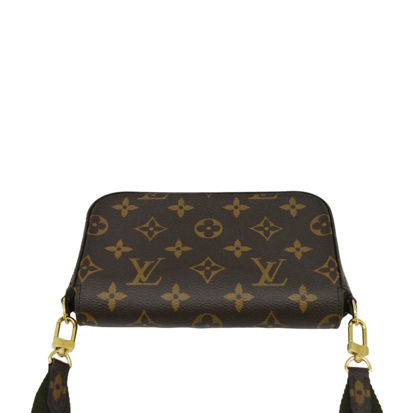 LOUIS VUITTON Felicie Strap Go Pochette Monogram Canvas Crossbody Bag Brown