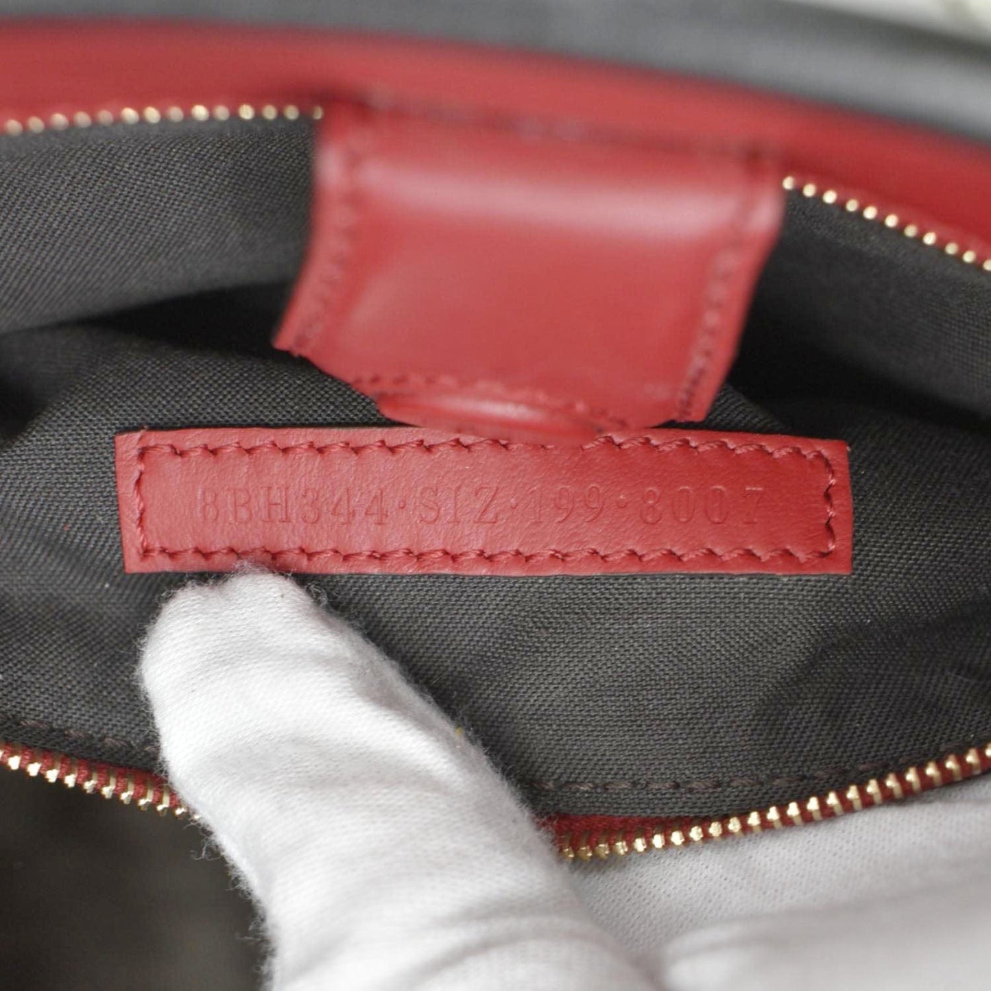 FENDI Runaway Small Leather Tote Bag Red