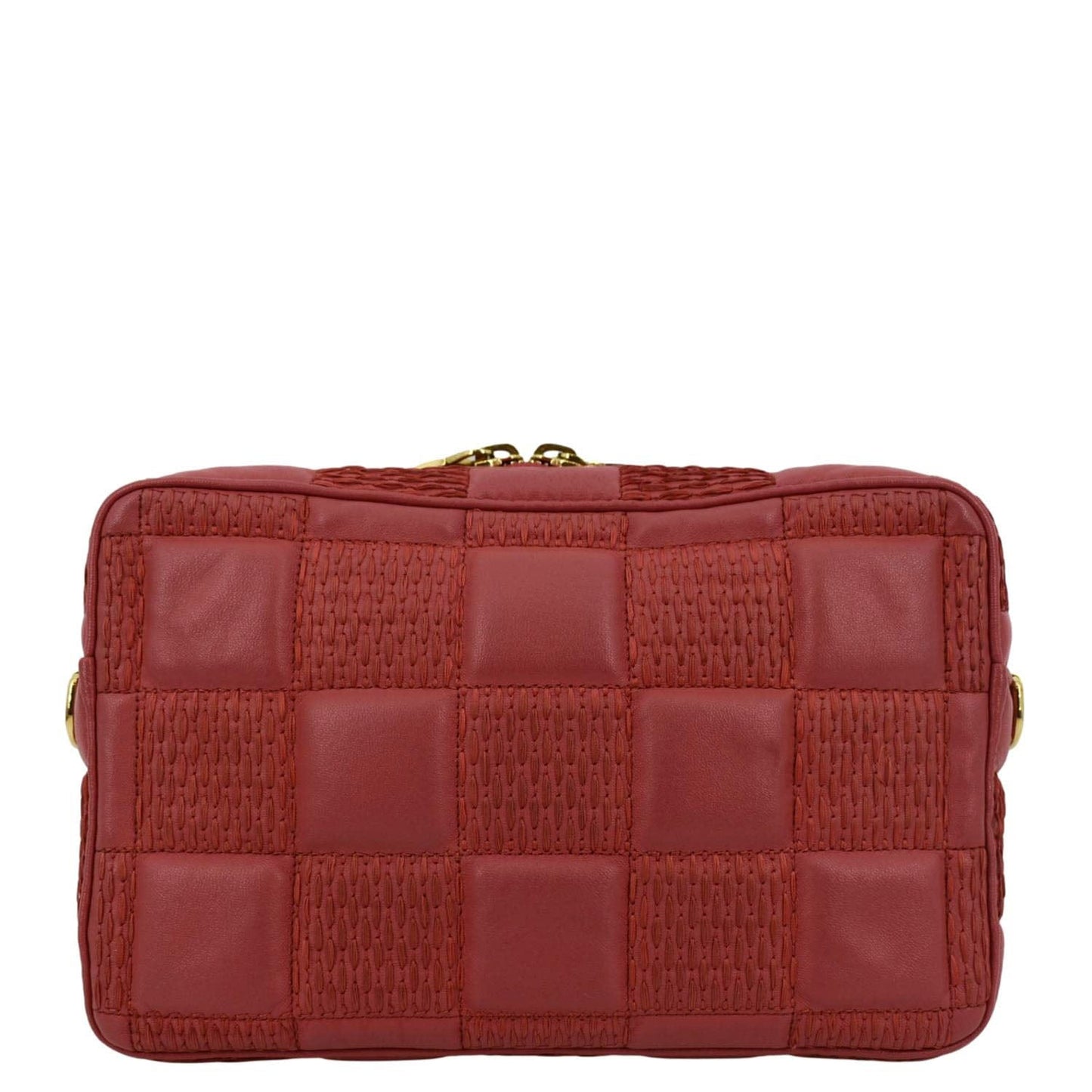 LOUIS VUITTON Troca MM Damier Lambskin Leather Shoulder Bag Pink