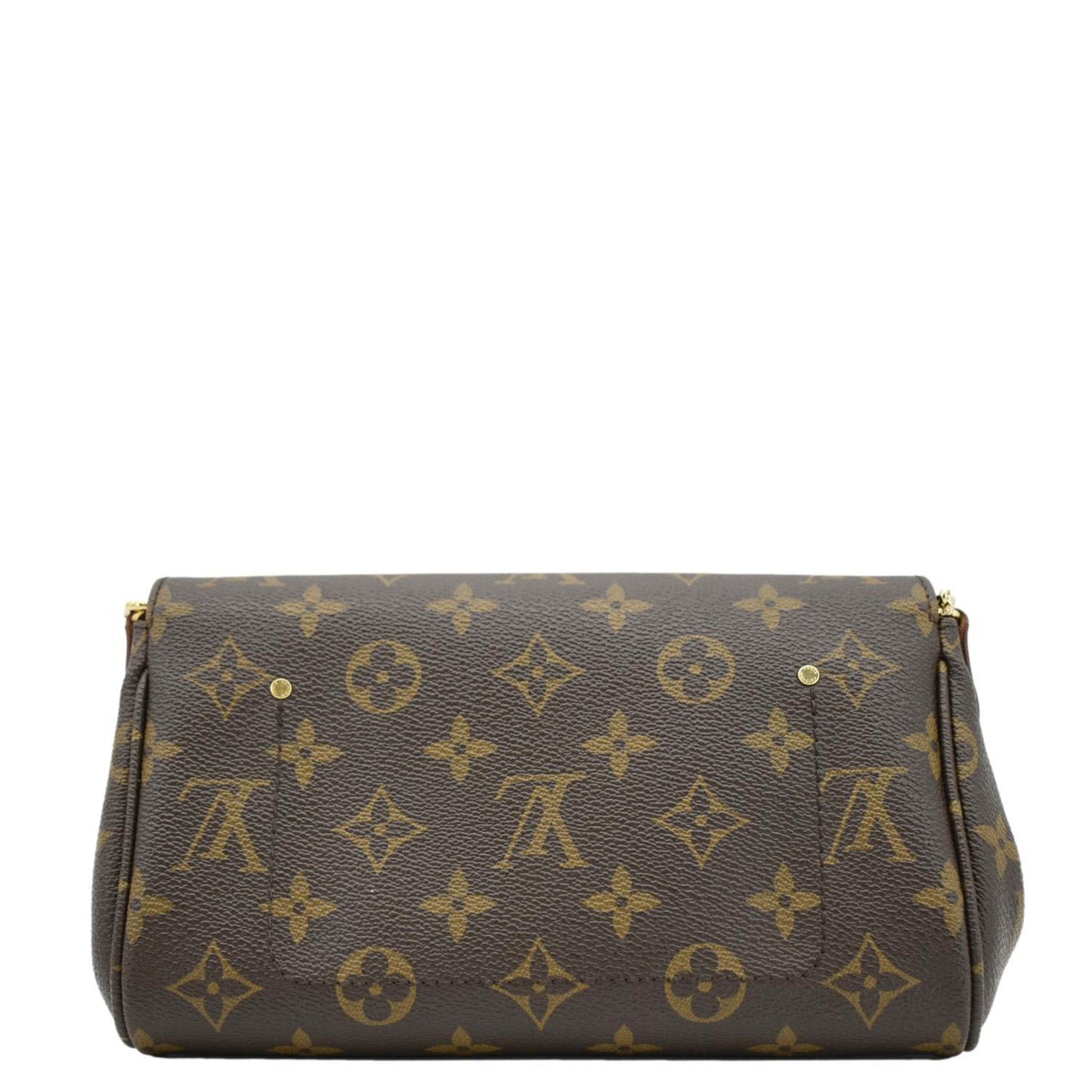 LOUIS VUITTON Favorite PM Monogram Canvas Shoulder Bag Brown